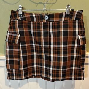 Forever 21 Brown Black Mini Skirt